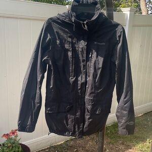 Columbia Women’s Black Rain Jacket Waterproof